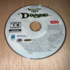 Neverwinter Nights Diamond Online PC DVD-ROM Atari Authentic Game Only Untested!